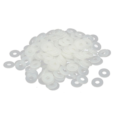 Harfington Uxcell M6 x 12mm x 1.2mm Nylon Flat Insulating Washers Gaskets Spacers Fastener 200PCS