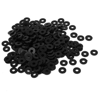 Harfington Uxcell Nylon Flat Insulating Washers Gaskets Spacers Black Packs