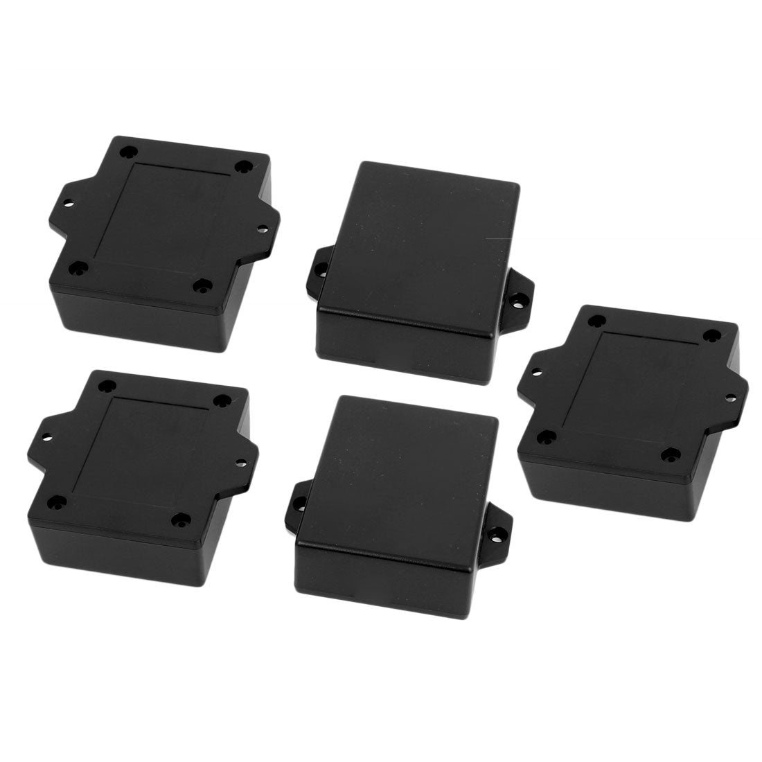 uxcell Uxcell 63mmx50mmx22mm Plastic Enclosure Electric Project Case Junction Box Black 5pcs