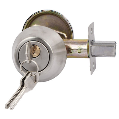 Harfington Uxcell Bedroom Keyed Entry Dual Cylinder Deadbolt Lock Locker for 35mm-45mm Thick Door