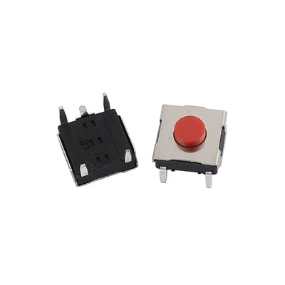 Harfington Uxcell 5Pcs 6mmx6mmx3.1mm Panel PCB Momentary Tactile Tact Push Button Switch 4 Terminals