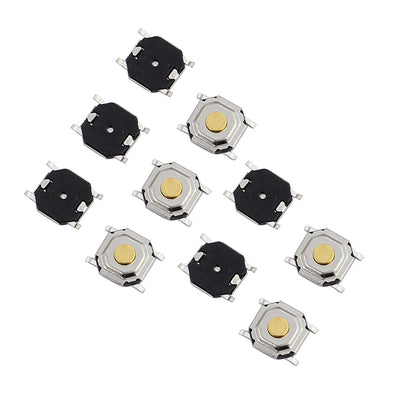 Harfington Uxcell 10 Pcs 5mmx5mmx1.5mm  Panel PCB Momentary Tactile Tact Push Button Switch