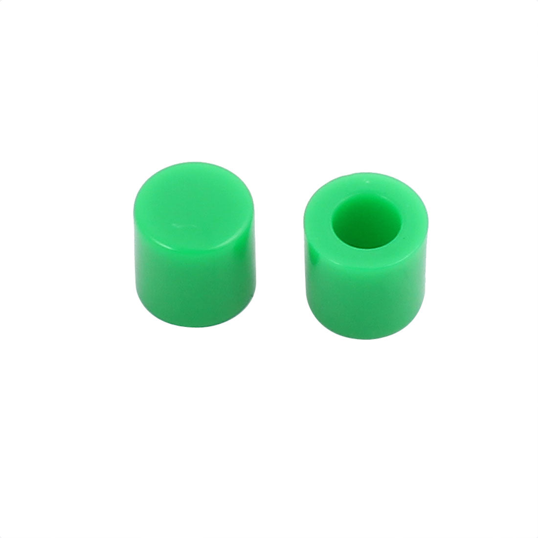 uxcell Uxcell 20Pcs Round Shaped Tactile Button Caps Covers Protector Green for 6x6mm Tact Switch