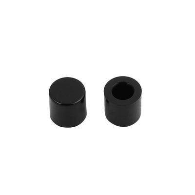 Harfington Uxcell 20Pcs Round Shaped Tactile Button Caps Covers Protector Black for 6x6mm Tact Switch