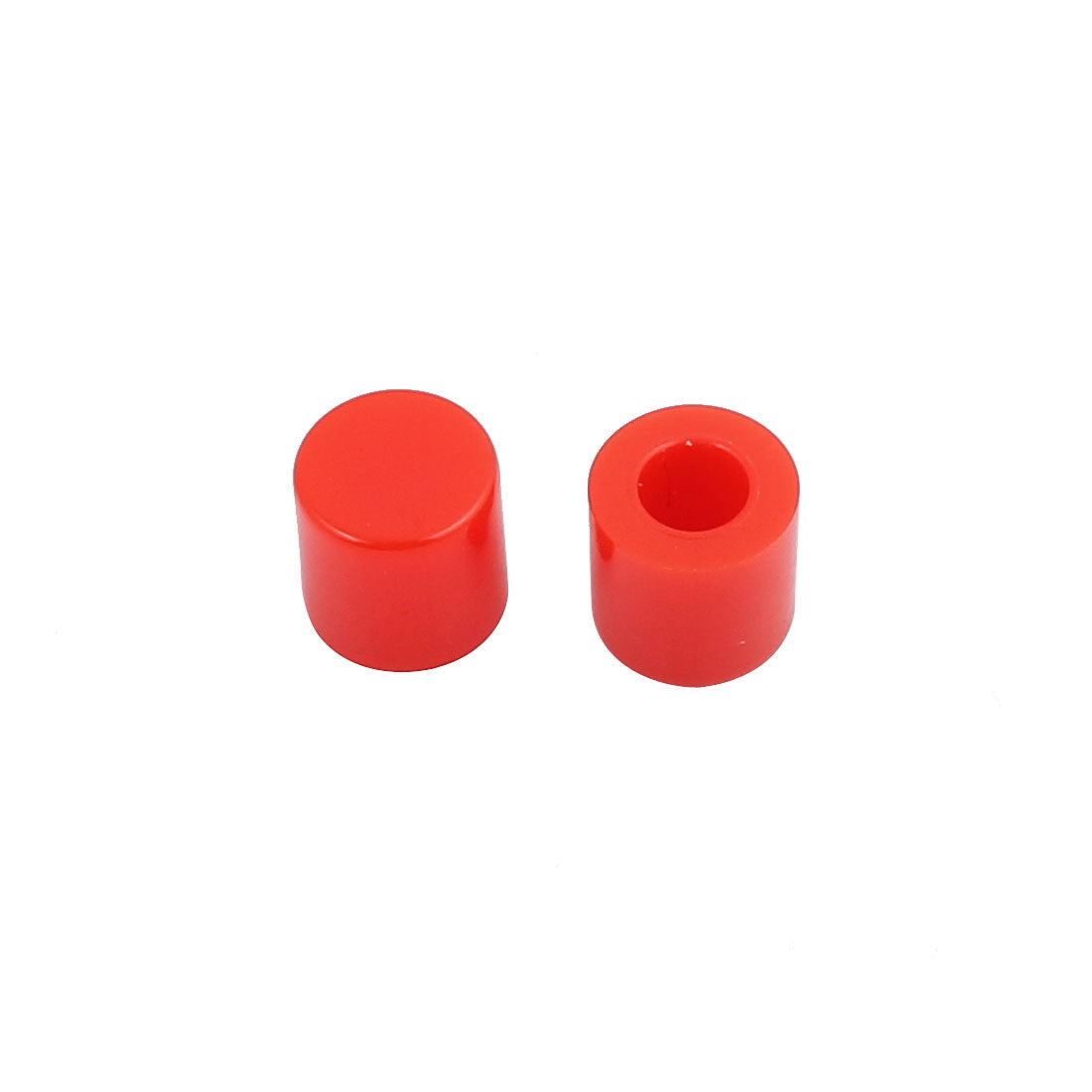 uxcell Uxcell 20Pcs Round Shaped Tactile Button Caps Covers Protector Red for 6x6mm Tact Switch