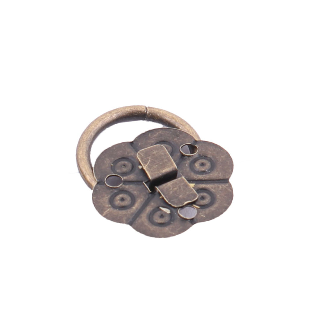 uxcell Uxcell 20mm Dia Cabinet Drawer  Metal Round Ring Pull Handle Hardware Bronze Tone 20pcs