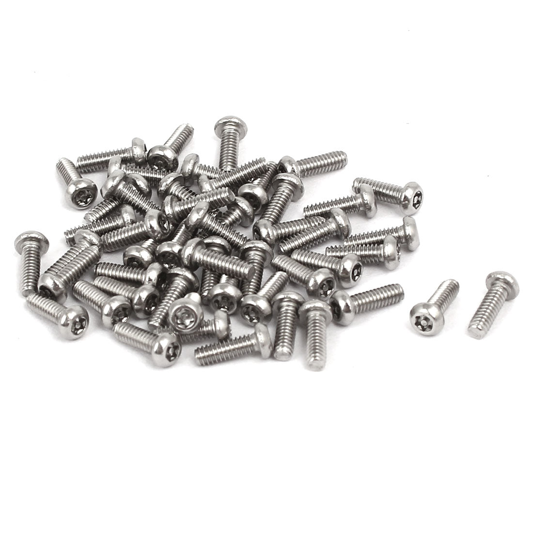 uxcell Uxcell M2x6mm 304 Stainless Steel Button Head Torx Security Machine Screws 50pcs