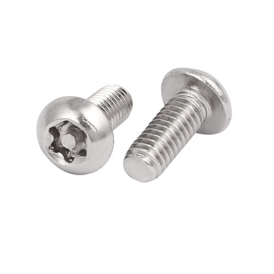 Harfington Uxcell M4x10mm 304 Stainless Steel Button Head Torx Tamper Resistant Screws 20pcs