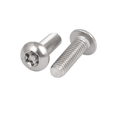Harfington Uxcell M5x16mm 304 Stainless Steel Button Head Torx Security Tamper Proof Screws 10pcs
