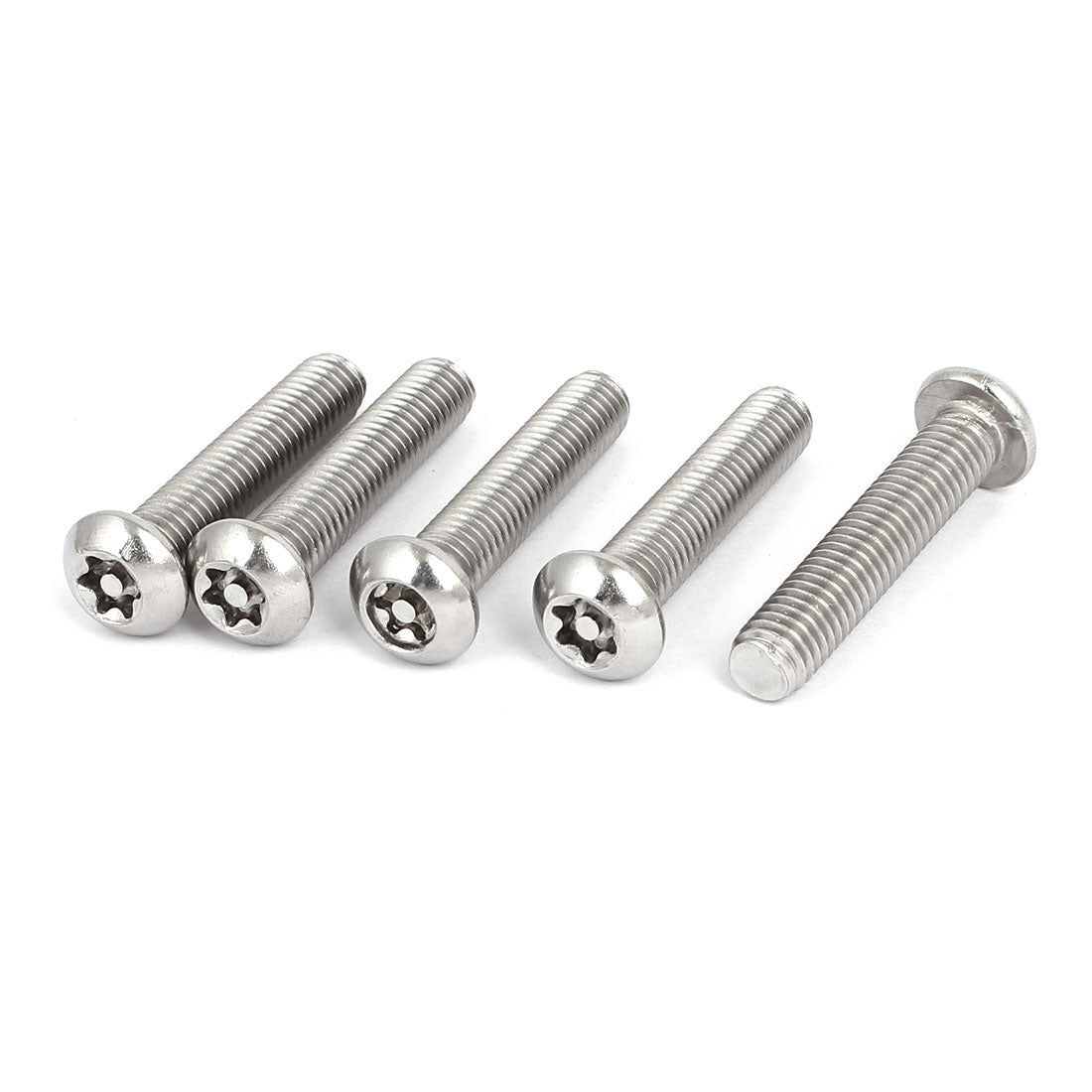 uxcell Uxcell M8x40mm 304 Stainless Steel Button Head Torx Security Machine Screws 5pcs