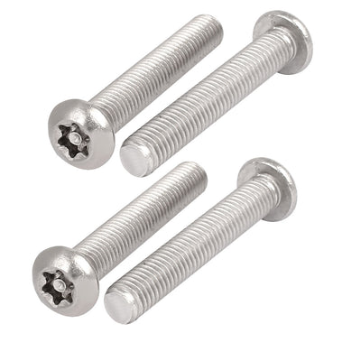 uxcell Uxcell M8x50mm 304 Stainless Steel Button Head Torx Security Machine Screws 4pcs