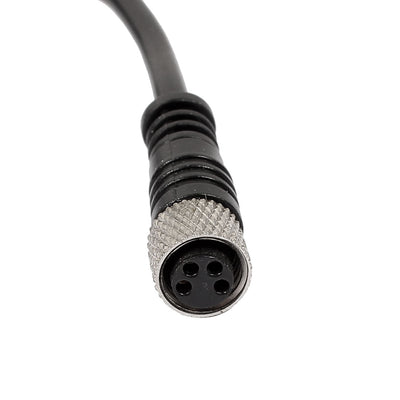 Harfington Uxcell M8 2m Female Straight 4 Pin Connector Aviation Socket Electrical Cable