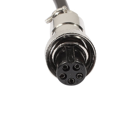 Harfington Uxcell GX12 5 Pin Male/Female Head Aviation Socket Connector Electrical Cable 2m