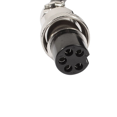 Harfington Uxcell GX16 5 Pin Male/Female Head Aviation Socket Connector Electrical Cable 2m
