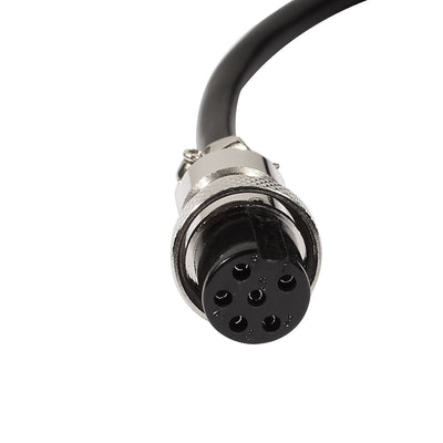 Harfington Uxcell GX16 6 Pin Male/Female Head Aviation Socket  Connector Electrical Cable 2m