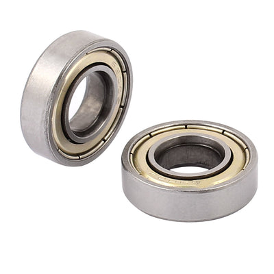 Harfington Uxcell Metal Shielded Sealed Low Speed Deep Groove Ball Bearing 10mmx22mmx6mm 20pcs