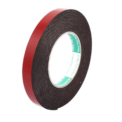 Harfington Uxcell 15mm x 2mm Car Self Adhesive Shock Resistant Foam Tape Red 5 Meters Length 2Pcs