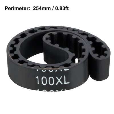 Harfington Uxcell 100XL Rubber Timing Belt Synchronous Closed Loop Timing Belt Pulleys 10mm Wide