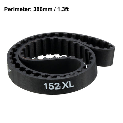 Harfington Uxcell 152XL Rubber Timing Belt Synchronous Closed Loop Timing Belt Pulleys 10mm Width