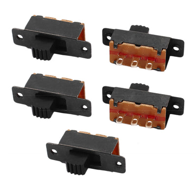 Harfington Uxcell 5 Pcs 2 Position 3P SPDT Micro Miniature PCB Slide Switch Latching Toggle Switch