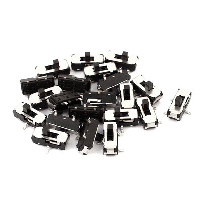Harfington Uxcell 20 Pcs 2 Position SMT 3P SPDT Micro Slide Switch Latching Toggle Switch