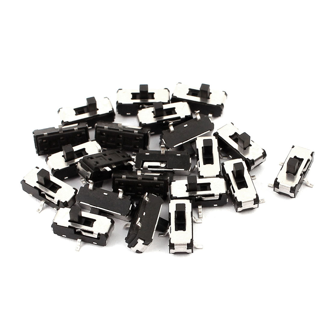 uxcell Uxcell 20 Pcs 2 Position SMT 3P SPDT Micro Slide Switch Latching Toggle Switch
