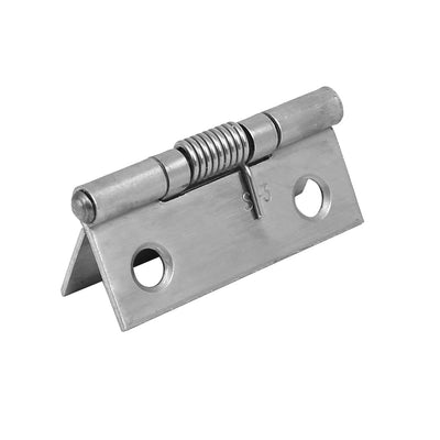 Harfington Uxcell Door Case 304 Stainless Steel Self Closing Spring Loaded Hinge 1.5 Inch