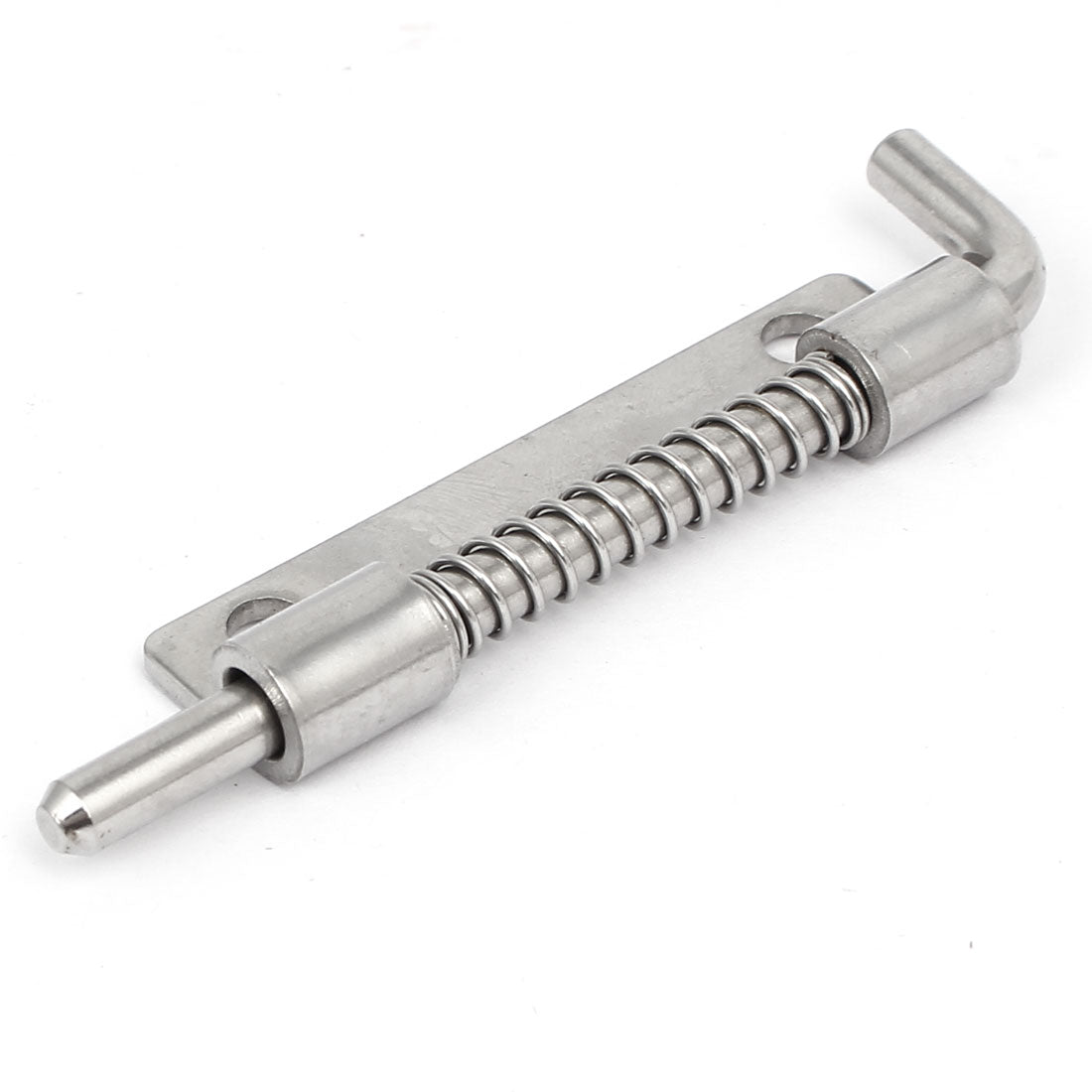 uxcell Uxcell 84mmx22mm 304 Stainless Steel Left Hand Spring Loaded Barrel Bolt Latch