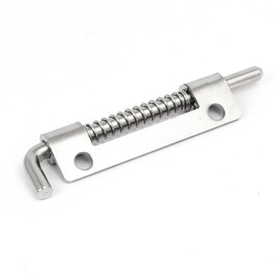 Harfington Uxcell 85mmx18mm 304 Stainless Steel Right Hand Spring Loaded Barrel Bolt Latch