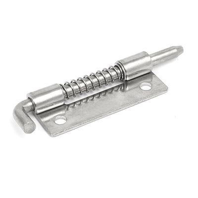 Harfington Uxcell 92mmx24mm 304 Stainless Steel Left Hand Spring Loaded Bolt Latch