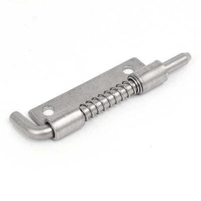 Harfington Uxcell 92mmx24mm 304 Stainless Steel Left Hand Spring Loaded Barrel Bolt Latch