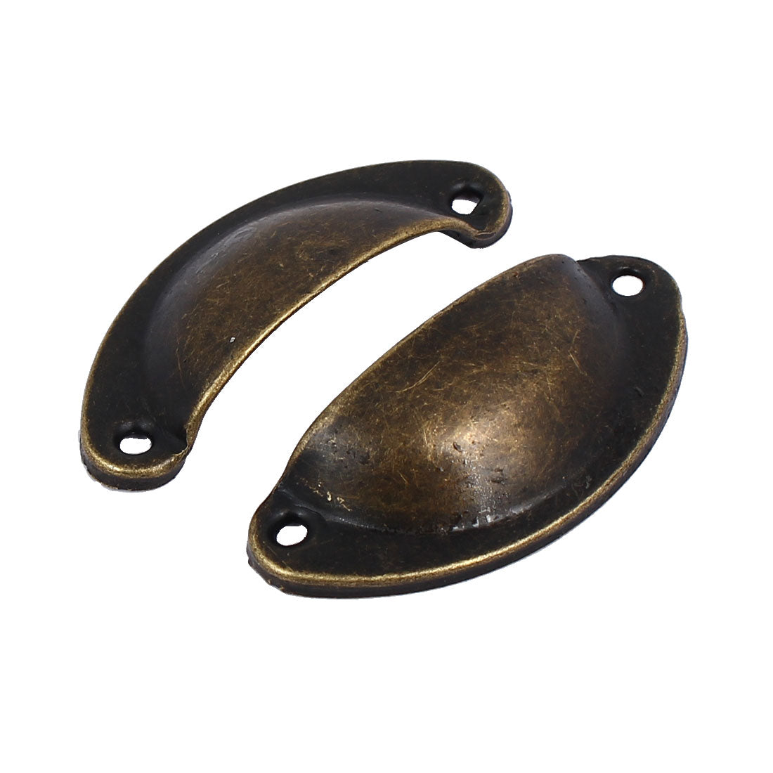 uxcell Uxcell Cabinet Door Retro Style Shell Shaped Pull Handles Bronze Tone 50x20x9mm 5pcs