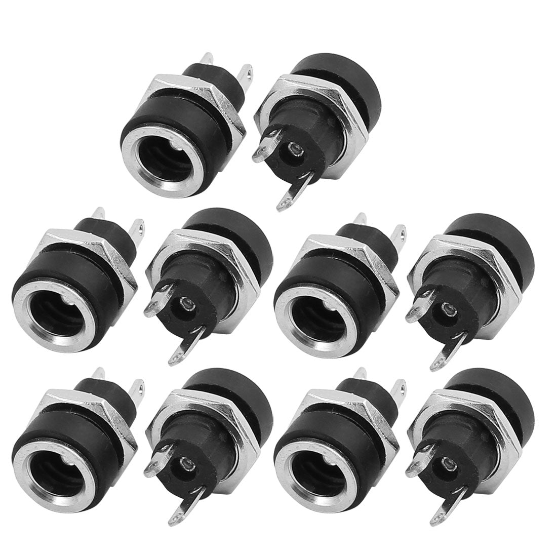 uxcell Uxcell 10Pcs DC Socket 5.5mm x 2.1mm Electrical Accessories KR1610130721