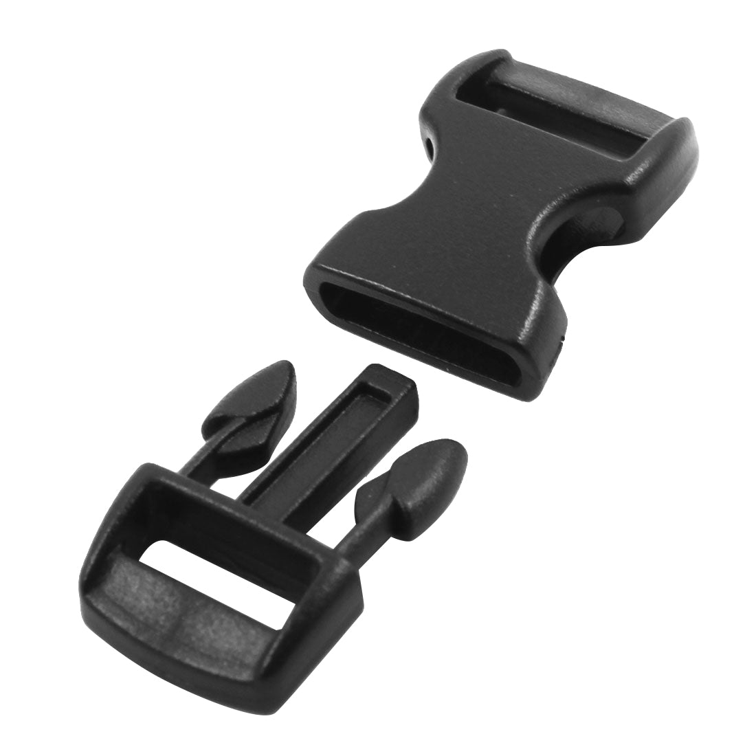 uxcell Uxcell Backpack Plastic Connecting Side Quick Release Buckle Black 11mm Strap Width 8pcs