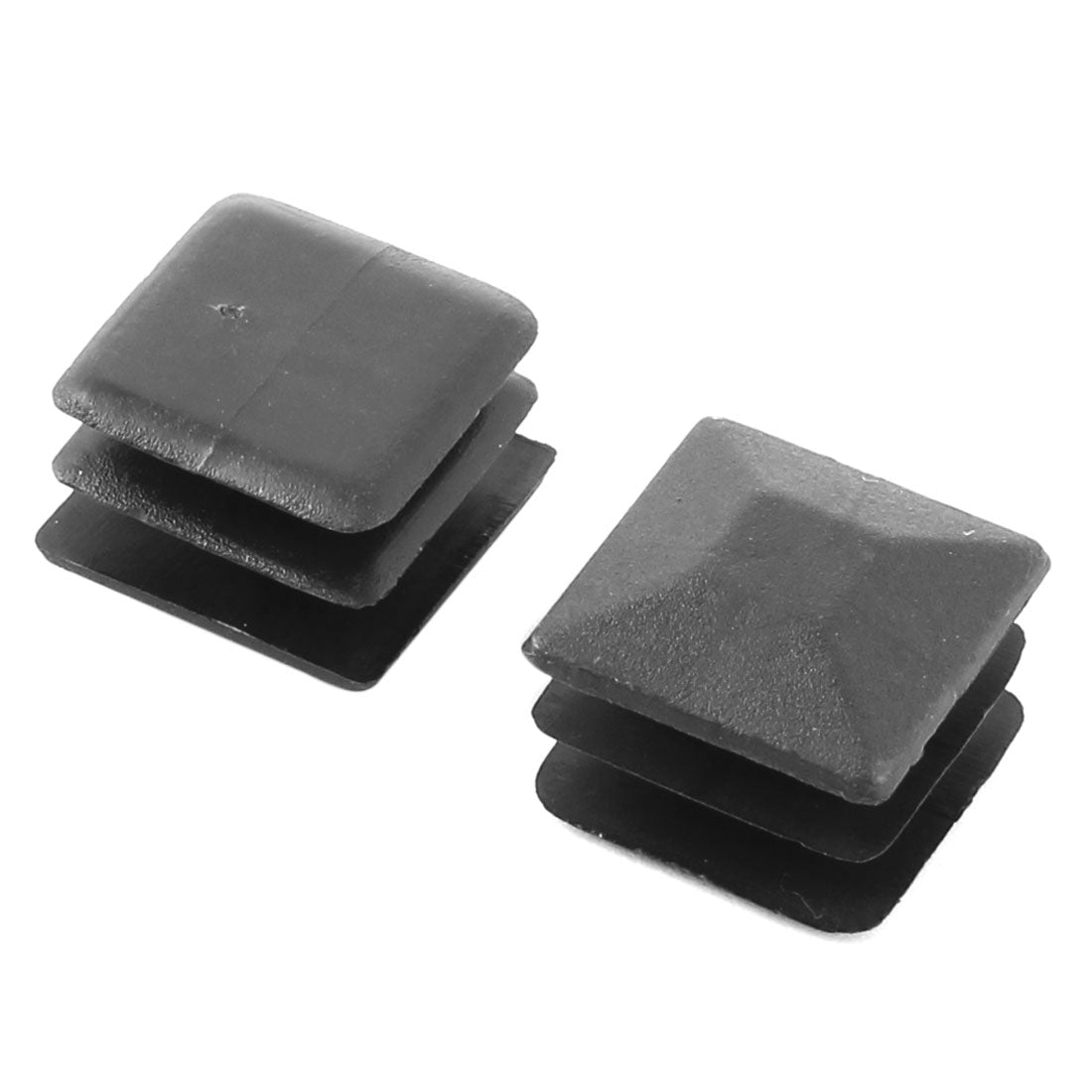 uxcell Uxcell Plastic Square Furniture Chair Legs Tube Insert Black 20mm x 20mm 20 Pcs