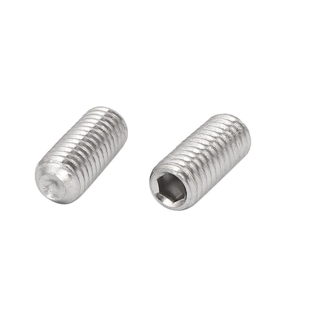 uxcell Uxcell M5x12mm 316 Stainless Steel Hex Socket Cup Point Grub Set Screws 40pcs
