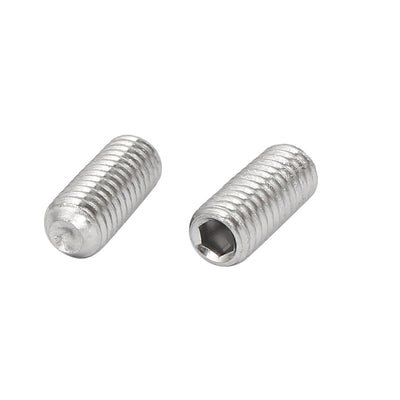 Harfington Uxcell M5x12mm 316 Stainless Steel Hex Socket Cup Point Grub Set Screws 40pcs