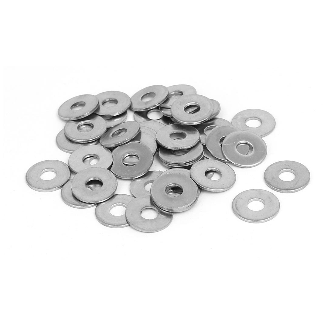 uxcell Uxcell M5x15mmx1.2mm 316 Stainless Steel Flat Washers Gasket Fastener 40pcs