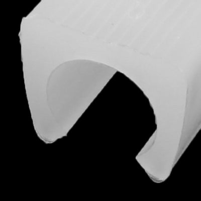 Harfington Uxcell Chair Foot Plastic U Shaped Floor Glides Tubing Caps Cover White 11mm Dia 20pcs