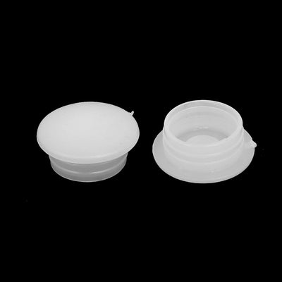 Harfington Uxcell 12mm Dia Hole Screw Type Plastic Cap Covers White  for Home Furniture 20 Pcs