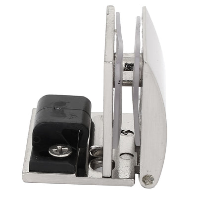 Harfington Uxcell 5mm-8mm Thick Metal Wall Mounted Glass Door Hinge Clamps Shelf Clip Silver Tone