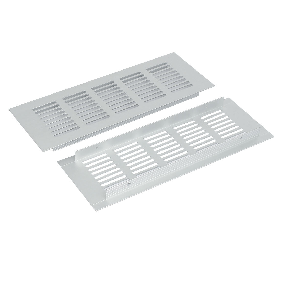 uxcell Uxcell Aluminum Alloy Air Vent Louvered Grill Cover Ventilation Grille 225mmx80mm 2pcs
