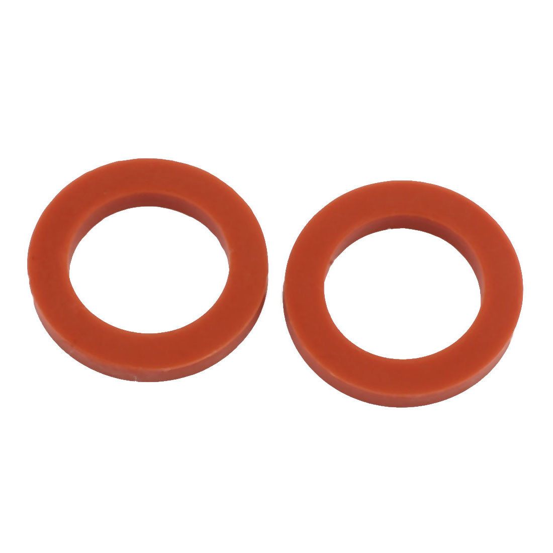 Uxcell Uxcell 5pcs 24mm x 16mm x 3mm Silicone O Ring Seal Gaskets Red for Pipe Tube Hose