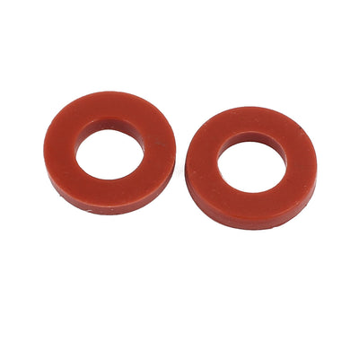 Harfington Uxcell 5pcs 19mm x 10mm x 3mm Silicone O Ring Seal Gaskets Red for Pipe Tube Hose
