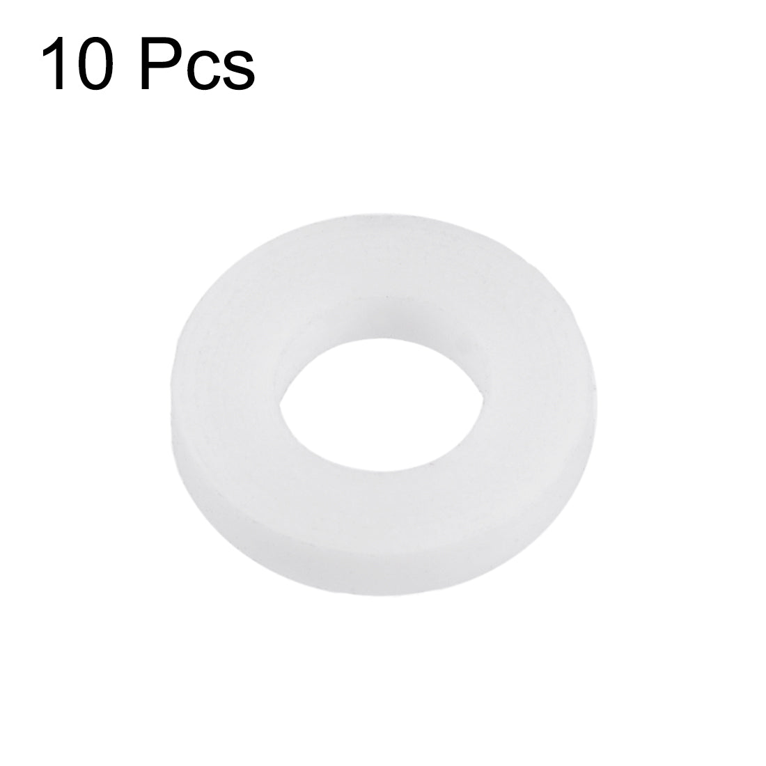 uxcell Uxcell PTFE Insulation Flat Spacer Washers Gasket Rings, Polytetrafluoroethylene Clear, Pack of 10