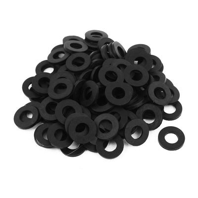 Harfington Uxcell Rubber Flat Washers, Inner Outer Diameter Thick, Pack of 100