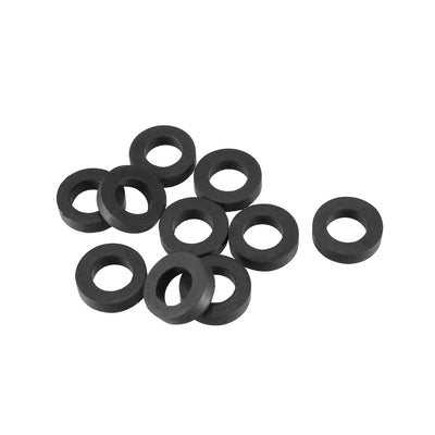 Harfington Uxcell Rubber Round Flat Washer Assortment Size Flat Washers, Black Pack of 10