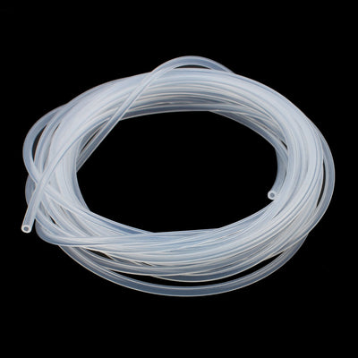 Harfington Uxcell 2mmx4mm PTFE High Temperature Transparent Tubing 2 Meters 6.6Ft for Electronics