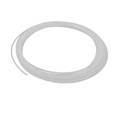 Harfington Uxcell 1mm x 2mm PTFE High Lubricating Ability Tubing 5 Meters 16.4Ft for Electronics
