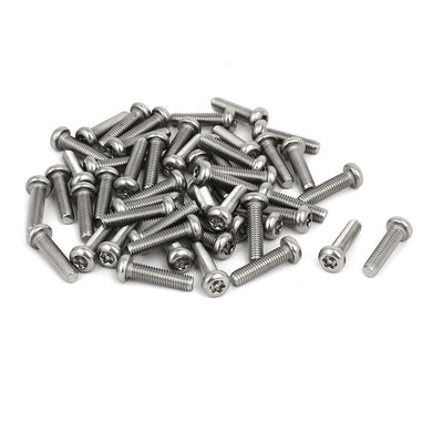 uxcell Uxcell M5 x 20mm 304 Stainless Steel Torx Security Pan Head Machine Screws 50PCS